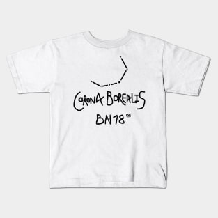 Corona Borealis Constellation by BN18 Kids T-Shirt